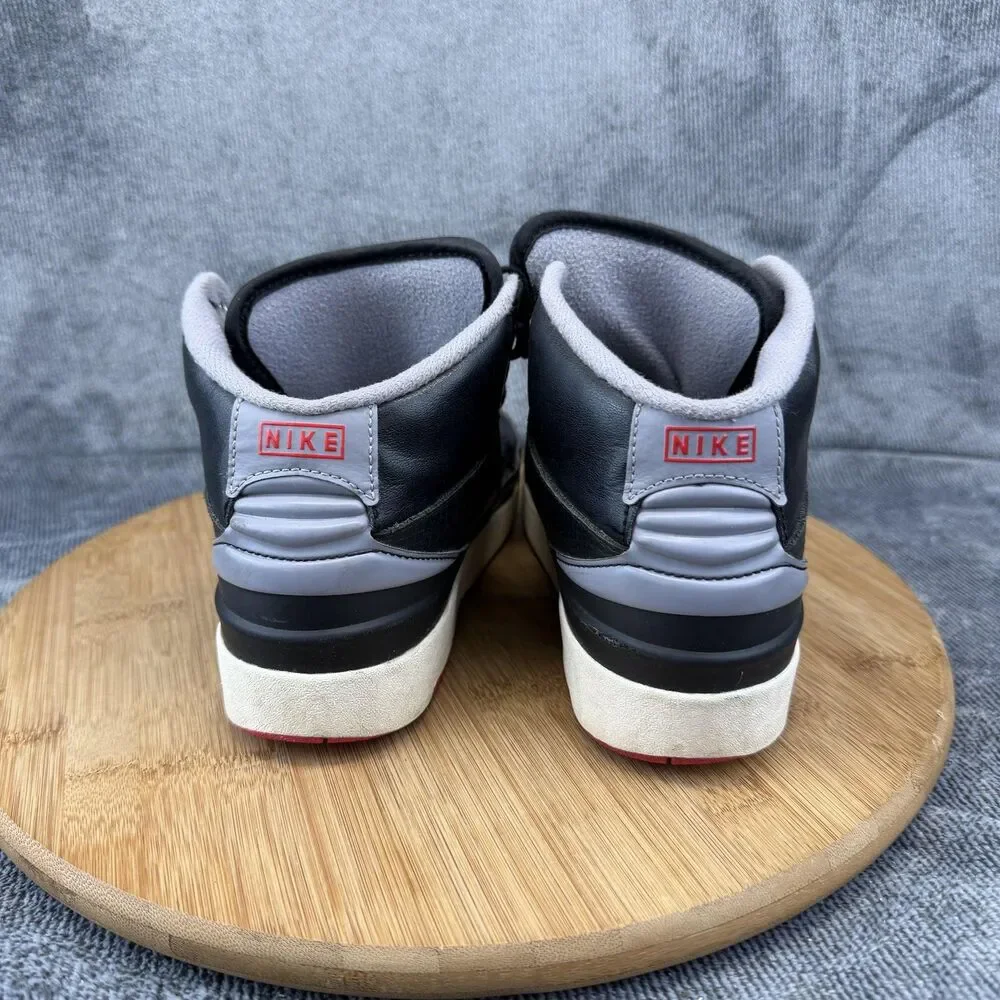 Jordan Air Jordan 2 Retro Shoes Boys Size 3Y Black Gray Basketball DQ8564-001